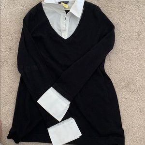 White House black market work long sweater